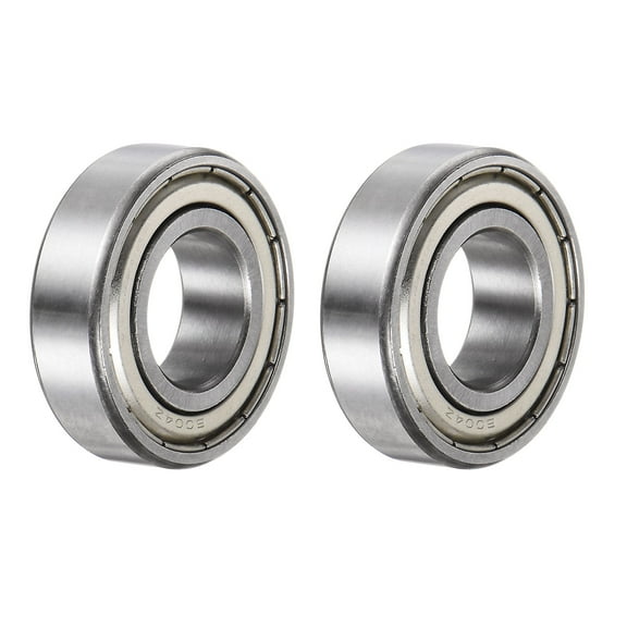 6004-ZZ Deep Groove Ball Bearings, Chrome Steel Z2 Double Metal Shielded Bearing 20x42x12mm, 2 Pack