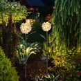 thumbnail image 4 of Luz solar LED Flor Jardín al aire libre Patio Estacas nocturnas Lámpara de noche (Blanco), 4 of 6