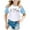 Bleu Clair, variante sur Hauts et T-Shirts pour Filles Imprimé Ville Raglan Manches Courtes T-Shirt pour Enfants 3427
