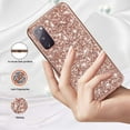 thumbnail image 2 of Phone Case for Samsung Galaxy S20 FE Case Glitter Sparkle Gold, Samsung S20 FE 5g Case Silicone Anti-Fingerprint Glamorous Bling Shiny Cover Thin (Pink), 2 of 14