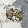 thumbnail image 2 of ONETECH Valentines Day Gifts,Wild Animal Sloths Boop Love Kiss Heart Throw Pillow Covers,Love Quote Decorative Throw Pillow Cases  for Rustic Home Bedroom Living Room Girls Room, 2 of 5
