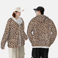 thumbnail image 4 of Lsque Leopard Print-2 UPF 50+ Lightweight Sun Protection Men's Women's Long Sleeve Shirt, Hoodie Performance -Medium, 4 of 9