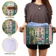 thumbnail image 3 of Yayeee Canvas Storage Basket with Handles for Shelves Fabric Bins Closet Organizer, Window Scene, 3 of 8