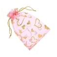 thumbnail image 2 of Ounissouiy 100 piezas Bolsas con cordón Bolsas de regalo multicolores Impresión de festival Bolsillo de caramelo Exhibición de joyas Almacenamiento y organización del hogar Rosado 20*30cm, 2 of 6