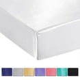 thumbnail image 6 of Extra Soft Satin Silky Fitted Sheet Deep Pocket Bottom Sheet 1000 Thread Count, 6 of 16
