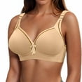 thumbnail image 6 of yievot Wireless Bras for Women No Underwire Comfort Seamless Bras Full Coverage Everyday Bra Plus Size T-Shirt Bras, 6 of 9