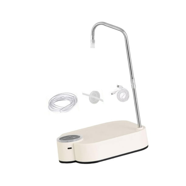 Dispensador de agua, bomba portátil para botellas de agua, bomba eléctrica y bomba para bidones. Blanco