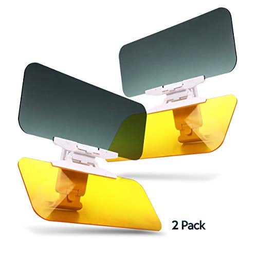 Car Windshield Tac Sun Visor Night AntiGlare 2 Pack Zone Tech