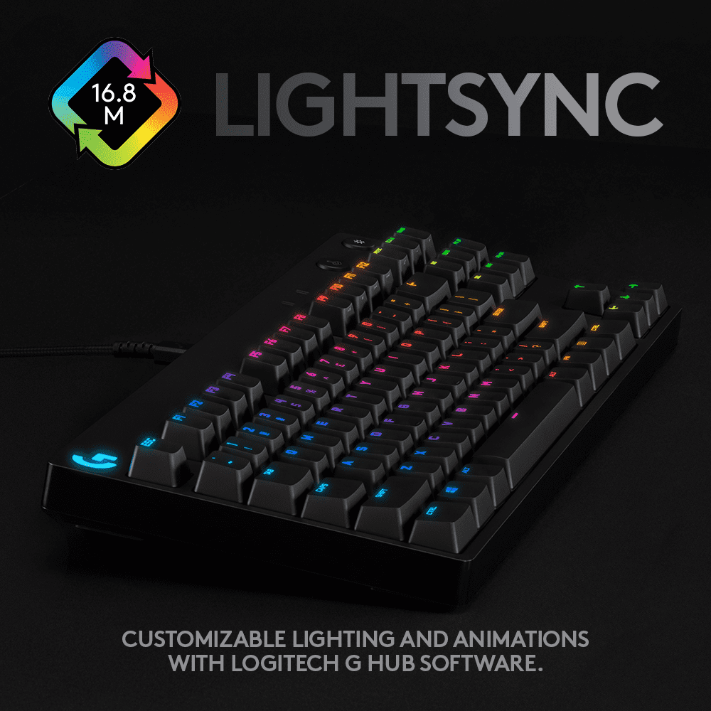 Logitech G PRO Mechanical Gaming Keyboard, Ultra Ten Keyless Design, Detachable Micro USB Cable, 16.8 Million Color LIGHTSYNC RGB Backlit Keys - Walmart.com