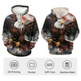 thumbnail image 3 of WHNBCW Funny USA Bald Eagle Hoodie American Flag Style Graphic Sweatshirt, 3 of 7
