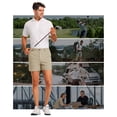 thumbnail image 3 of PULI Golf Shorts Men 5 Inch Inseam Stretch Casual Dress Shorts with Pockets Waterproof Lightweight Quick Dry, 3 of 6