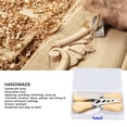 thumbnail image 3 of Juego De Raspador De Masilla, Juego De Masilla De Acero Inoxidable Pulido Ergonómico, Versátil, Fácil De Lavar, Con De Madera Para Grabado, 3 of 7