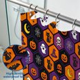 thumbnail image 3 of Halloween Shower Curtain, Patchwork Pumpkin Polyester Fabric Bathroom Decor Curtain, Machine Washable Waterproof, Halloween Holiday Gift for Women Men, 72 x 72 Inches, 3 of 7
