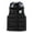 Black, variant on Men's Winter Puffer Vest Removable Hooded Quilted Padded Sleeveless Vest Color: Black Size: XL