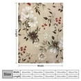 thumbnail image 4 of Jiayy VCNY Decorative Throw Blanket: Cherry Blossom Design Accent for Couch or Bed, Colors: Dark Beige White Pink Black, 4 of 6