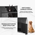 thumbnail image 3 of 42" Heavy Duty Dog Crate Large Dog cage Strong Metal Dog Kennels and Crates for Large Dogs Top Open with 2 Doors 4 Lockable Wheels 2 Removable Trays, 3 of 7