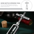 thumbnail image 3 of OUNONA 1Pack Silver Wine Bottle Opener with Corkscrew Opening for Home Party and Wedding Use, 3 of 6