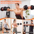thumbnail image 4 of Set de mancuernas ajustables Fit Sir 10 en 1, 25 lb, con seguro de bloqueo, 4 of 9