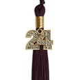 thumbnail image 5 of Endea Graduation Maroon Graduation Tassel with Gold Date Drop, 5 of 11