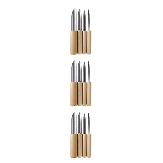 Scienceny 4 piezas de herramienta de modelado de arcilla semicírculo de cerámica Manual hecho a mano artesanía hogar profesional punzón Type1 NO1