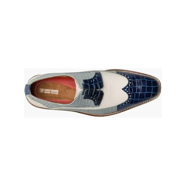 Stacy Adams Gallinari Wingtip Lace Up Leather Shoes Dark  display picture 1
