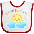 thumbnail image 3 of Inktastic Little Sunshine Cute Sun Rainbow Letters Boys or Girls Baby Bib, 3 of 4