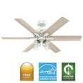 thumbnail image 2 of Hunter - Fonthill Indoor Ceiling Fan With Light, Remote, 52-inch, Fresh White, Casual-style, 6-speed DC Motor, Quick Installation, Energy Star, 52904, 2 of 19