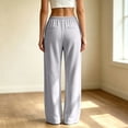thumbnail image 2 of shoper Wide Leg Sweatpants for Women Low Rise Baggy Casual Y2K Drawstring Lounge Track Pants with Pockets 2026 Fall Winter (Light Gray,L), 2 of 8