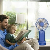 PRETXORVE Summer Fans, USB Desktop Fan Rechargeable Convenient Mini Small Folding Circulating Student Dormitory High Wind Power Fan