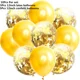 thumbnail image 4 of 10 piezas/lote de globos de látex con confeti rojo, rosa y dorado para fiesta de cumpleaños, globos metálicos para niños y adultos, bolas de helio, decoración para fiestas de bodas, 4 of 5