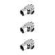 thumbnail image 1 of Válvula desviadora Riwesomey Divisor de fregadero de 3 vías Plateado Sin rebabas Tamaño compacto, 1 of 6
