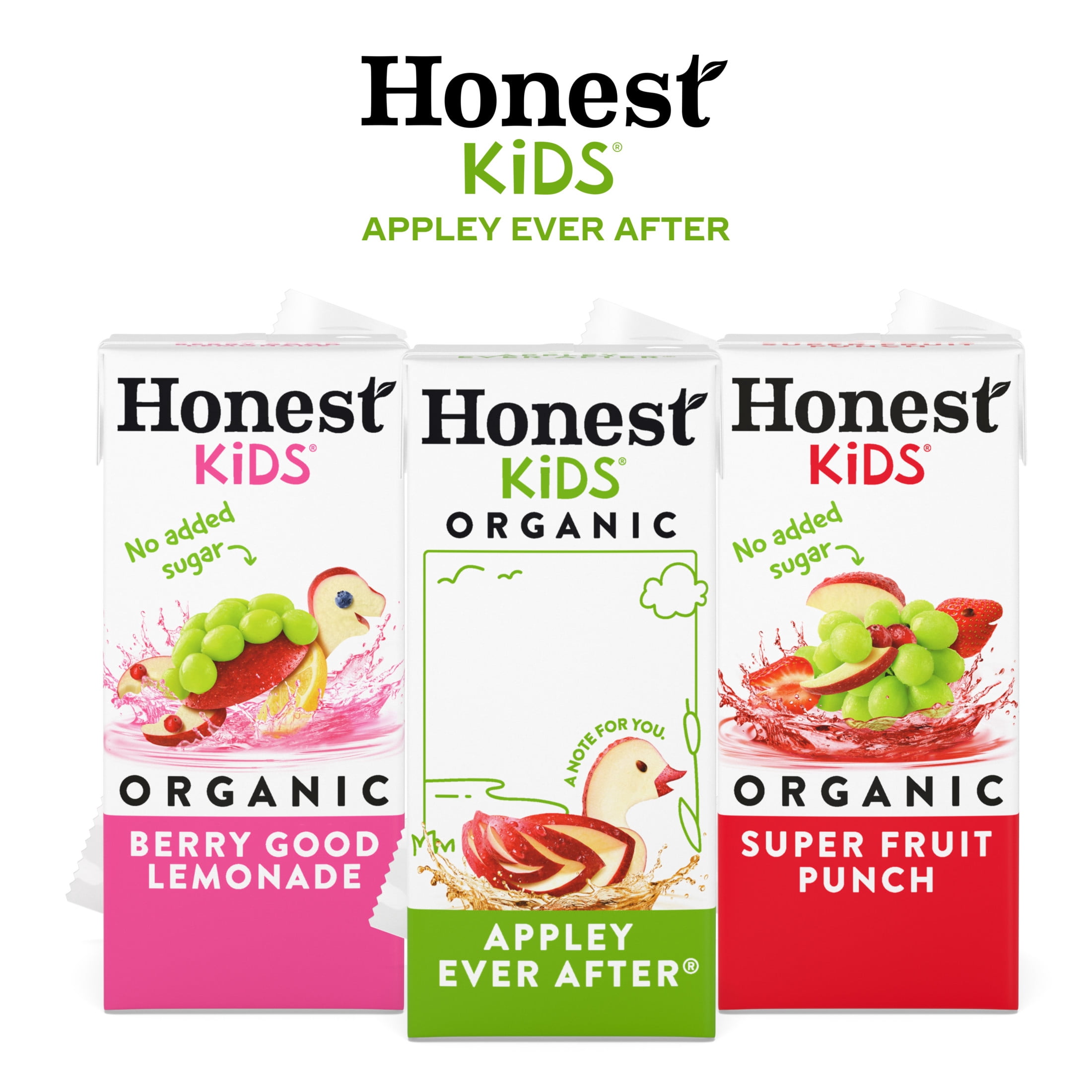 Honest Kids Appley Ever After Organic Juice Drink Cartons, 6 fl oz, 8 Pack
