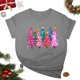 thumbnail image 1 of Fiudx Camisas para Mujer Blusa de Manga Corta con Estampado de Moda para Mujer, Divertida Camiseta con Cuello Redondo, 1 of 3