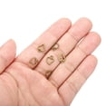 thumbnail image 4 of Uxcell Metal Pendants Drops, 50 Pack Hollow Heart Shape Mini Pendant for Jewelry Making DIY, Bronze, 4 of 5