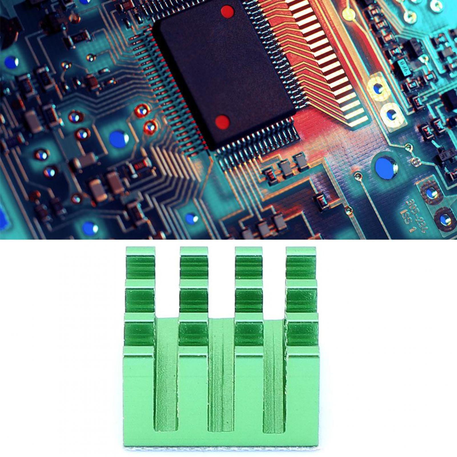20mm*20mm*6mm 20pcs Cooling Fin Heat Sink Chip IC PCB Computer CPU Radiator 