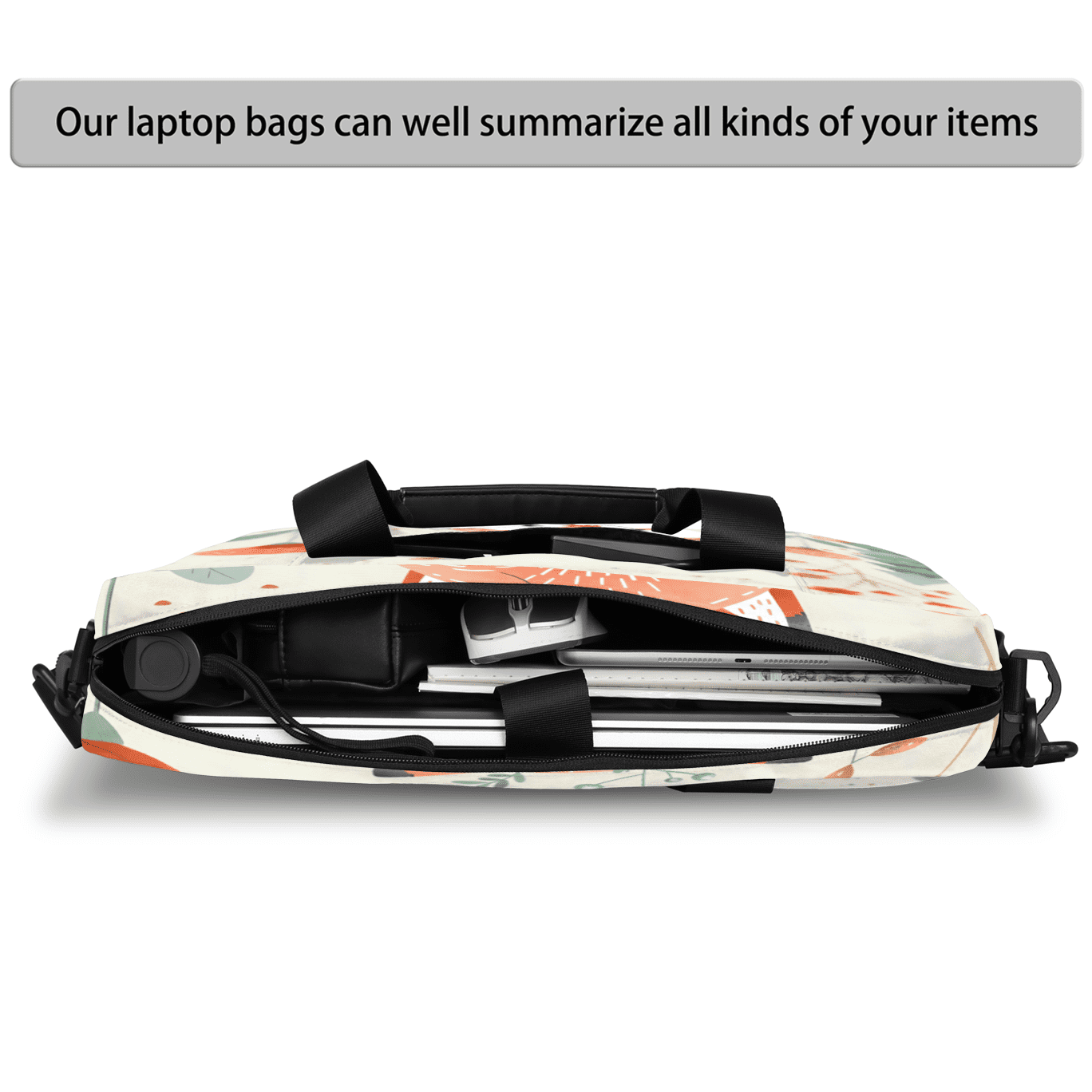 Herdesigns Fox Animals Cute Wildlife Laptop Bag for Women Men, Computer Case Briefcase Messenger Bags, 15-15.6 inch Laptop Sleeve Shoulder Bag