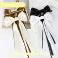 thumbnail image 3 of 4PCS Hair Bows for Women Girls Silky Bow Hair Ribbon Clips with Long Tail Alligator Metal Clips Hair Bows, 3 of 7