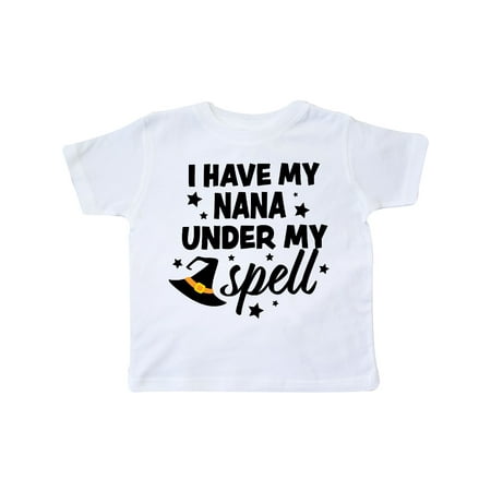 

Inktastic I My Nana Under My Spell with Cute Witch Hat Gift Toddler Boy or Toddler Girl T-Shirt