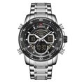 thumbnail image 1 of Mirar Reloj electrónico digital de cuarzo para hombre Modo de hora dual Fecha Semana Reloj despertador Retroiluminación 3ATM Impermeable Moda masculina Relojes deportivos Pulsera para la vi 1 1, 1 of 5