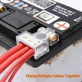 thumbnail image 4 of Battery Terminal Connectors, 0/2/4/6/8/10 AWG Battery Terminals, Heavy Duty Car Battery Terminal, Top Post Multiple Battery Terminal (Silver+Gold), 4 of 12