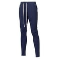 thumbnail image 1 of FashionOutfit Men's Solid Long Length Drawstring Ankle Zipper Track Pants, 1 of 1