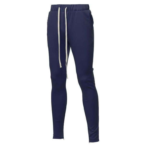 men's track pants with zipper legs