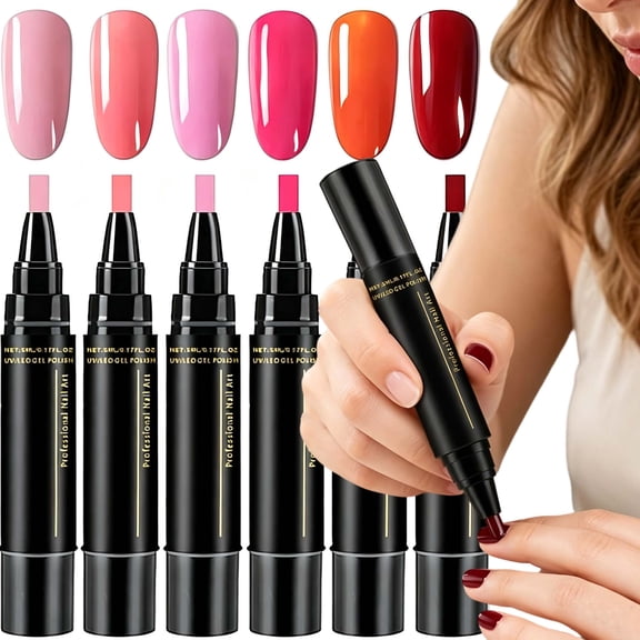 Nail Polish Pens Set, Gel Nail Polish Markers for DIY Art, Quick Dry Color Nail Art Markers for Adult DIY Manicure, Salon & Home Use