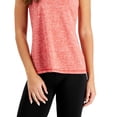 thumbnail image 3 of ID Ideology Womens Essentials Heathered Keyhole Back Tank Top Licorice Red M, 3 of 3