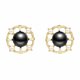 thumbnail image 2 of HomeKingdee Ladies Fashion Pearl Diamond Round Earrings - Multicolor Alloy Earrings for Women Gift Giving and Daily Wear, 2 of 9