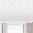 thumbnail image 7 of 2ft x 2ft Smooth Ceiling Tiles - PVC Ceiling Panel 24 x 24in – Waterproof, Washable and Fire-Rated - High-Grade PVC to Prevent Breakage, White (12Pack), 7 of 7