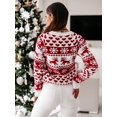 thumbnail image 4 of Nuevos suéteres navideños de invierno para mujer, pulóveres, tops casuales, suéter de punto con estampado de manga larga, ropa para mujer, 4 of 5