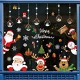 thumbnail image 1 of Calcomanía de copo de nieve de Feliz Navidad, pegatina electrostática de vidrio para ventana, copo de nieve, alce, árbol de Navidad, pegatinas de pared, decoración, 1 of 4