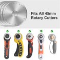 thumbnail image 3 of 45mm Rotary Cutter Blades 10 Pack Rotary Blades Sharp And Durable Replacement Blades For Quilting, 3 of 5