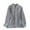 #B0002-Gray, variant on Betivan Women's Fleece Bed Jacket Stylish Notched Collar, Long Sleeves, Front Pockets, Button Front